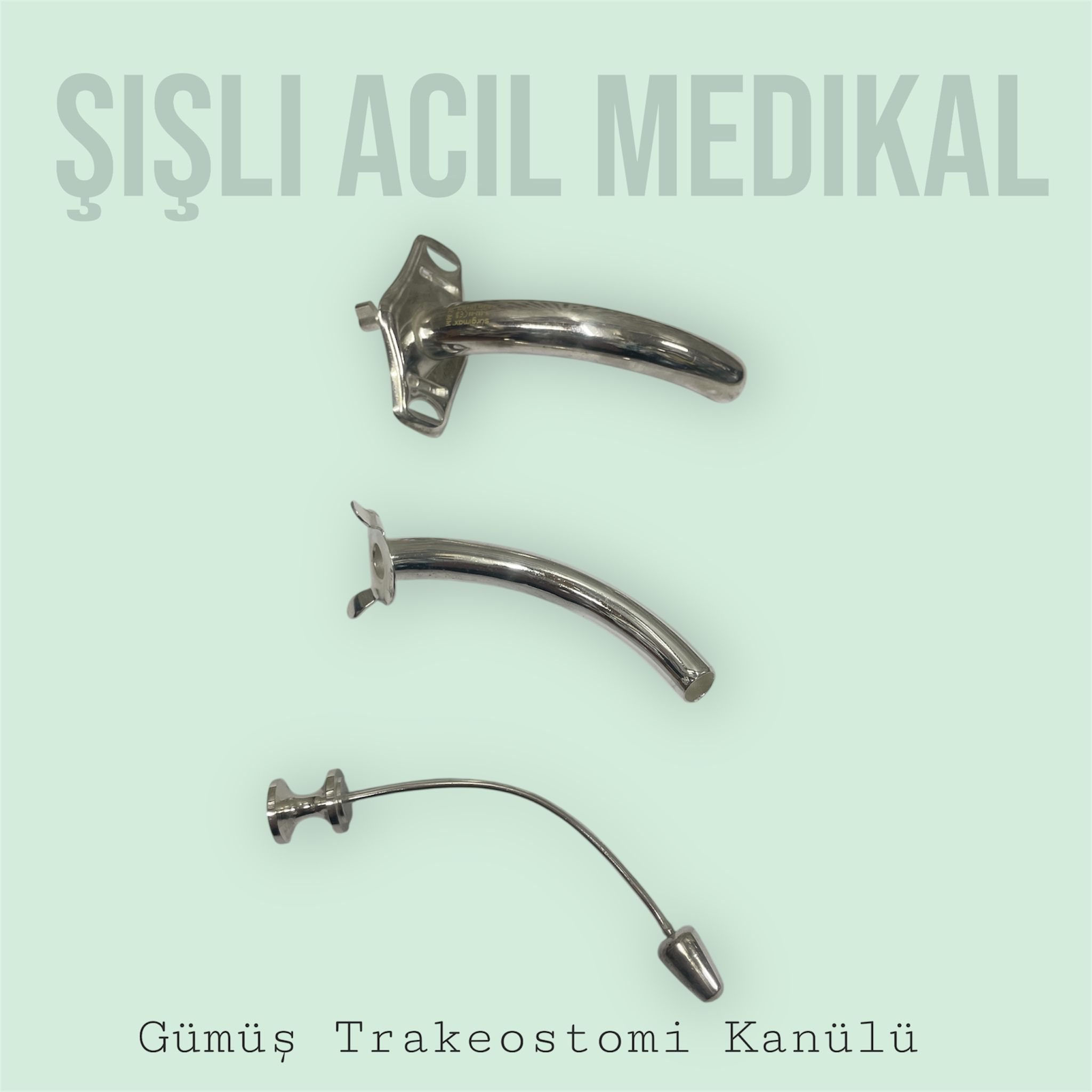 Gümüş Trakeostomi Kanülü